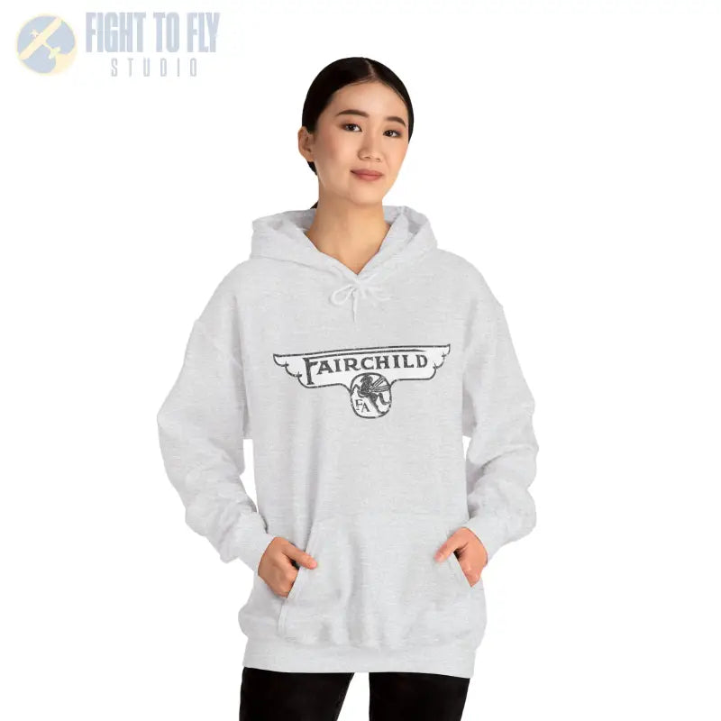 Fairchild Aircraft Unisex Heavy Blend™ Hooded Sweatshirt - Hoodie - Gifts for pilots - Aviation apparel