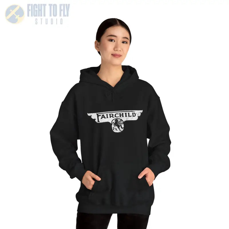 Fairchild Aircraft Unisex Heavy Blend™ Hooded Sweatshirt - Hoodie - Gifts for pilots - Aviation apparel