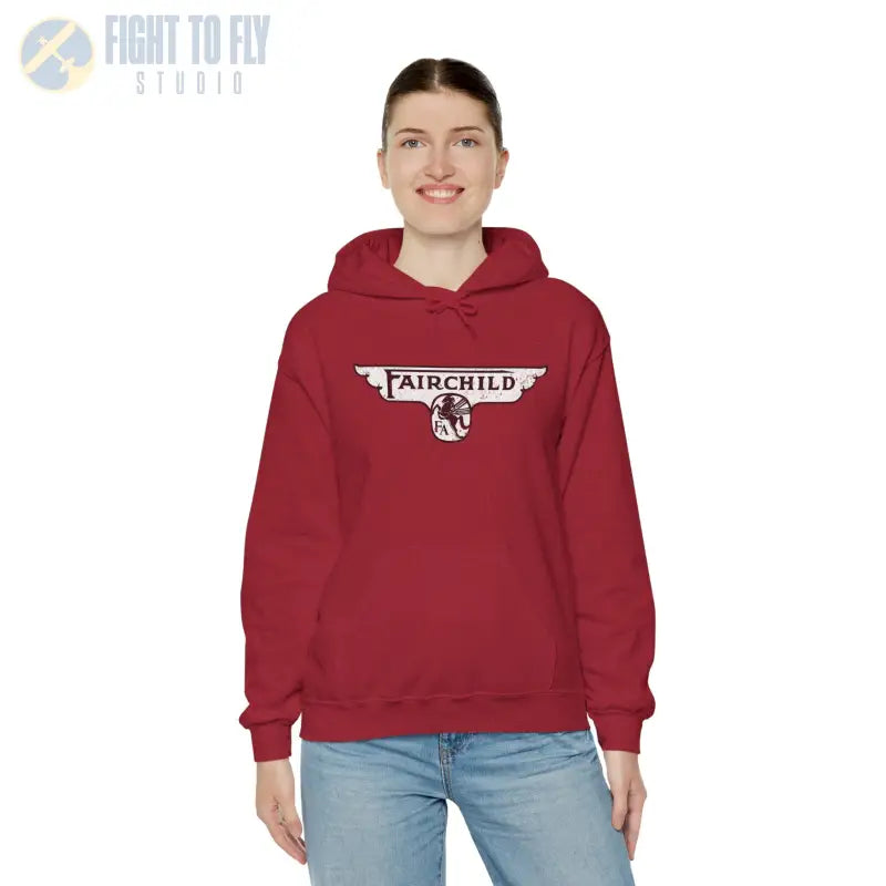 Fairchild Aircraft Unisex Heavy Blend™ Hooded Sweatshirt - Hoodie - Gifts for pilots - Aviation apparel