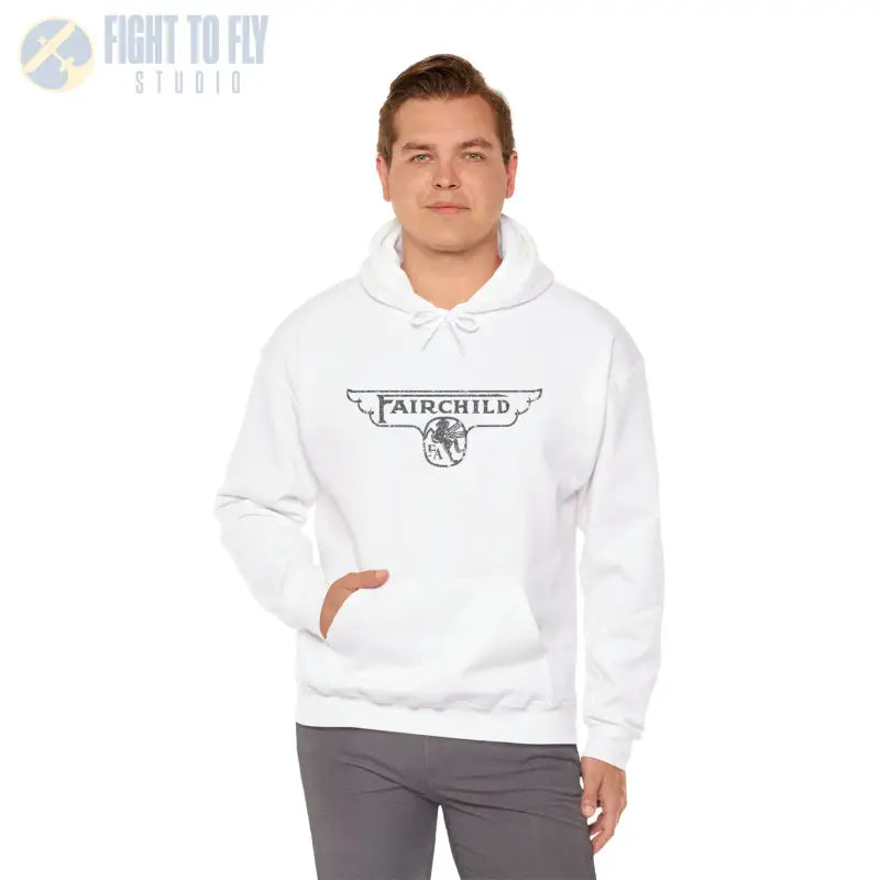 Fairchild Aircraft Unisex Heavy Blend™ Hooded Sweatshirt - Hoodie - Gifts for pilots - Aviation apparel