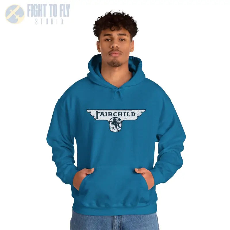 Fairchild Aircraft Unisex Heavy Blend™ Hooded Sweatshirt - Hoodie - Gifts for pilots - Aviation apparel