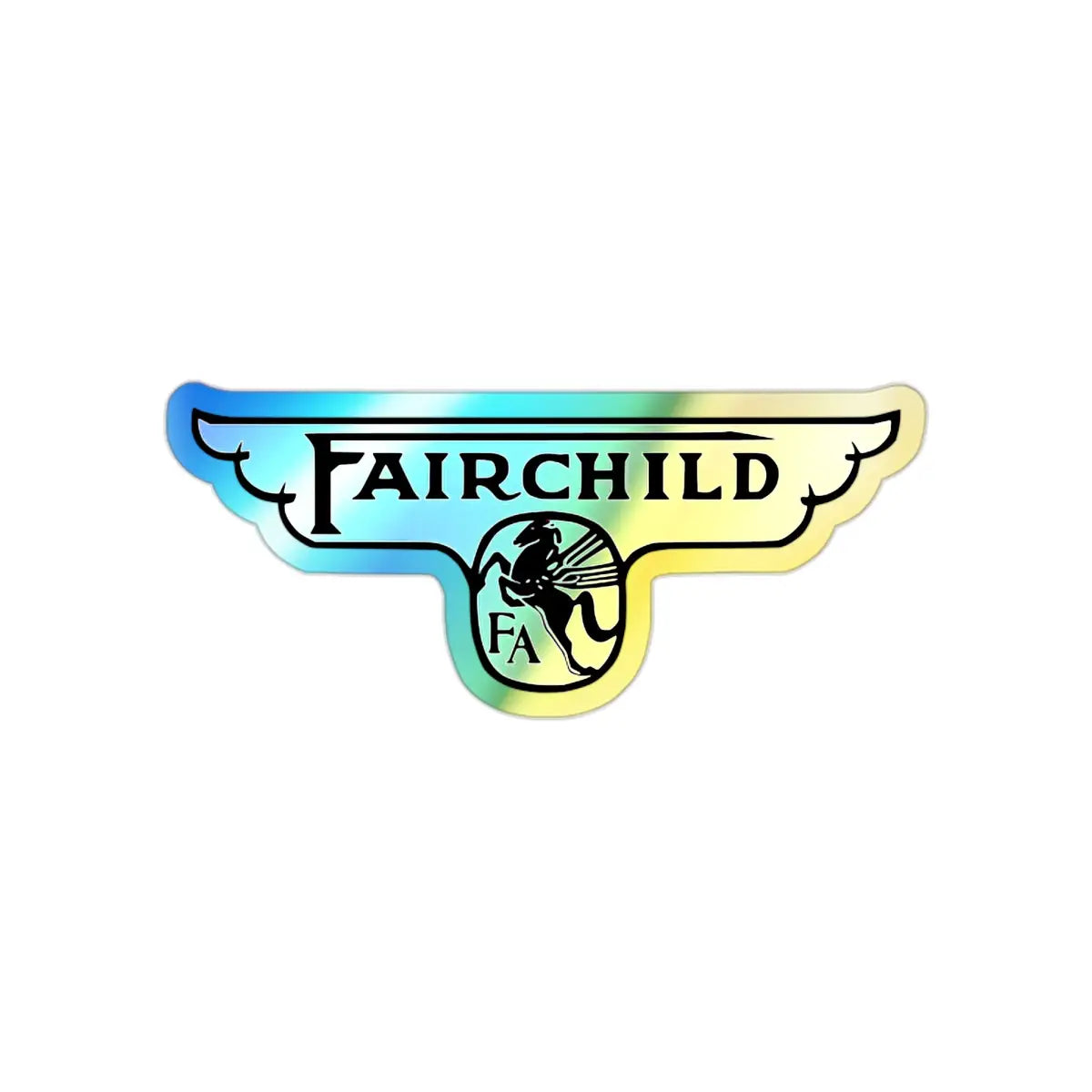 Fairchild Aircraft - Wings - Logo Holographic Die-cut Stickers - Paper products - Gifts for pilots - Aviation apparel