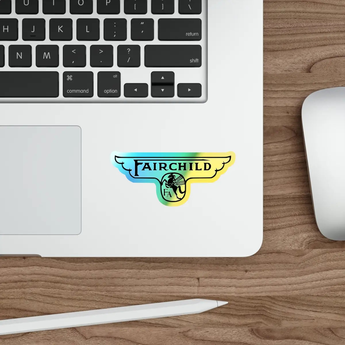 Fairchild Aircraft - Wings - Logo Holographic Die-cut Stickers - Paper products - Gifts for pilots - Aviation apparel