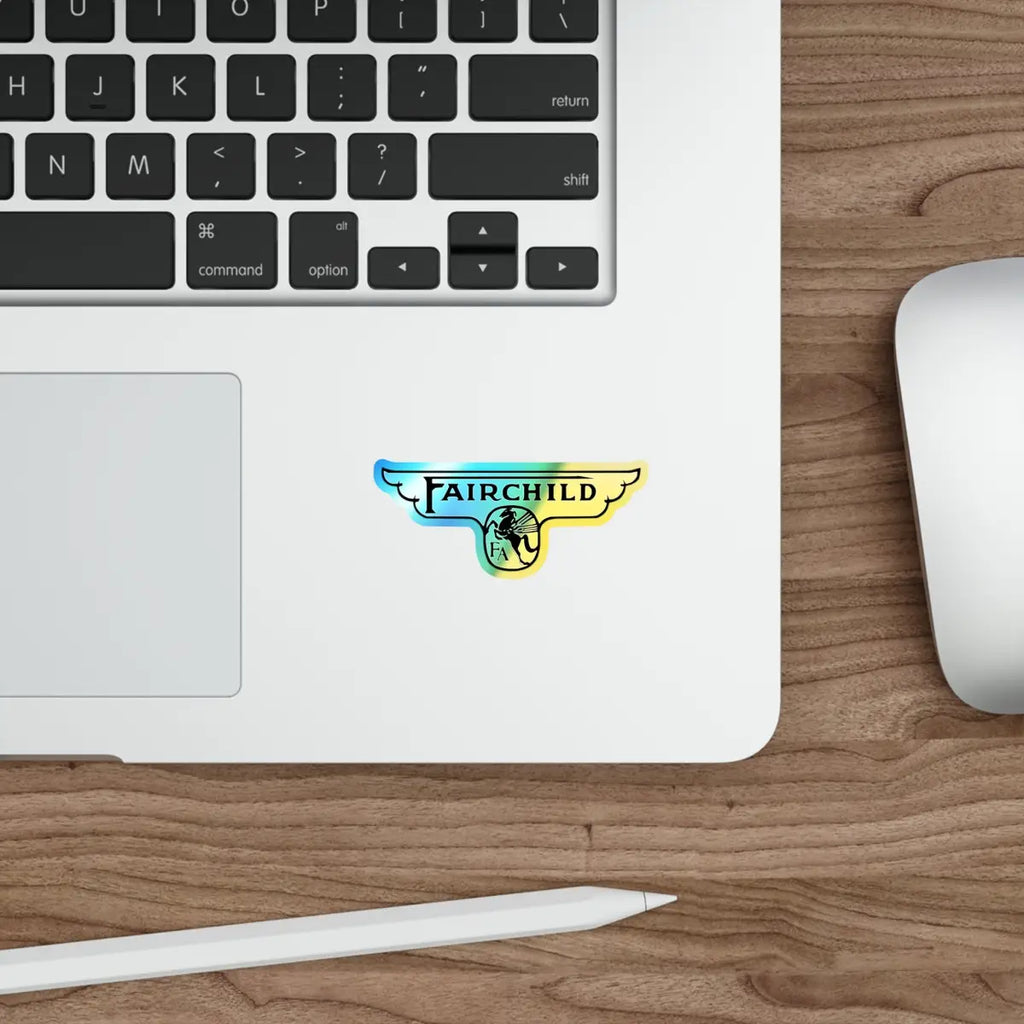 Fairchild Aircraft - Wings - Logo Holographic Die-cut Stickers - Paper products - Gifts for pilots - Aviation apparel