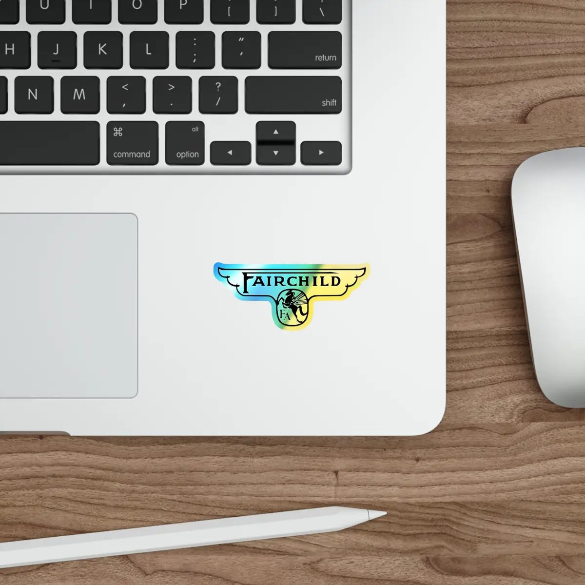 Fairchild Aircraft - Wings - Logo Holographic Die-cut Stickers - Paper products - Pilot gifts - WWII warbird t-shirt