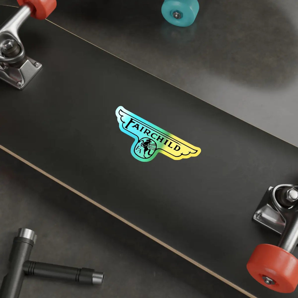 Fairchild Aircraft - Wings - Logo Holographic Die-cut Stickers - Paper products - Gifts for pilots - Aviation apparel