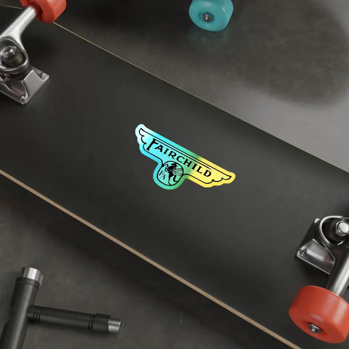 Fairchild Aircraft - Wings - Logo Holographic Die-cut Stickers - Paper products - Pilot gifts - WWII warbird t-shirt