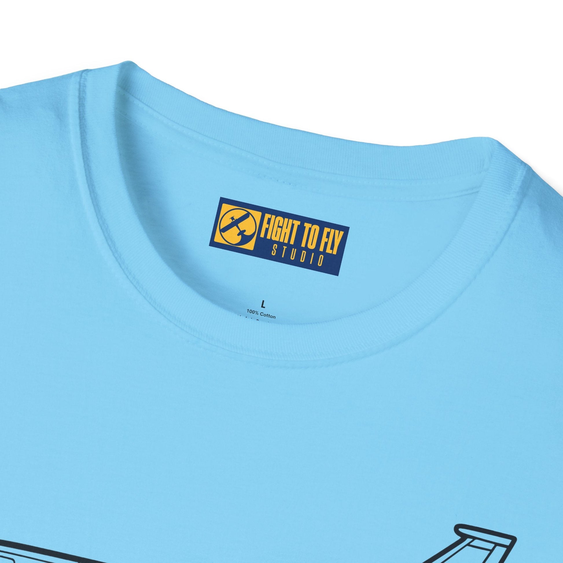 Falcon 900EX T-Shirt – Trijet Corporate Jet Side Profile Tee - Pilot gifts - WWII warbird t-shirt