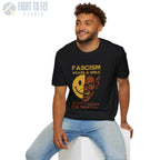 Fascism Wears a Smile Before It Shows Its Teeth - T-Shirt - Pilot gifts - WWII warbird t-shirt