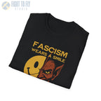 Fascism Wears a Smile Before It Shows Its Teeth - T-Shirt - Pilot gifts - WWII warbird t-shirt