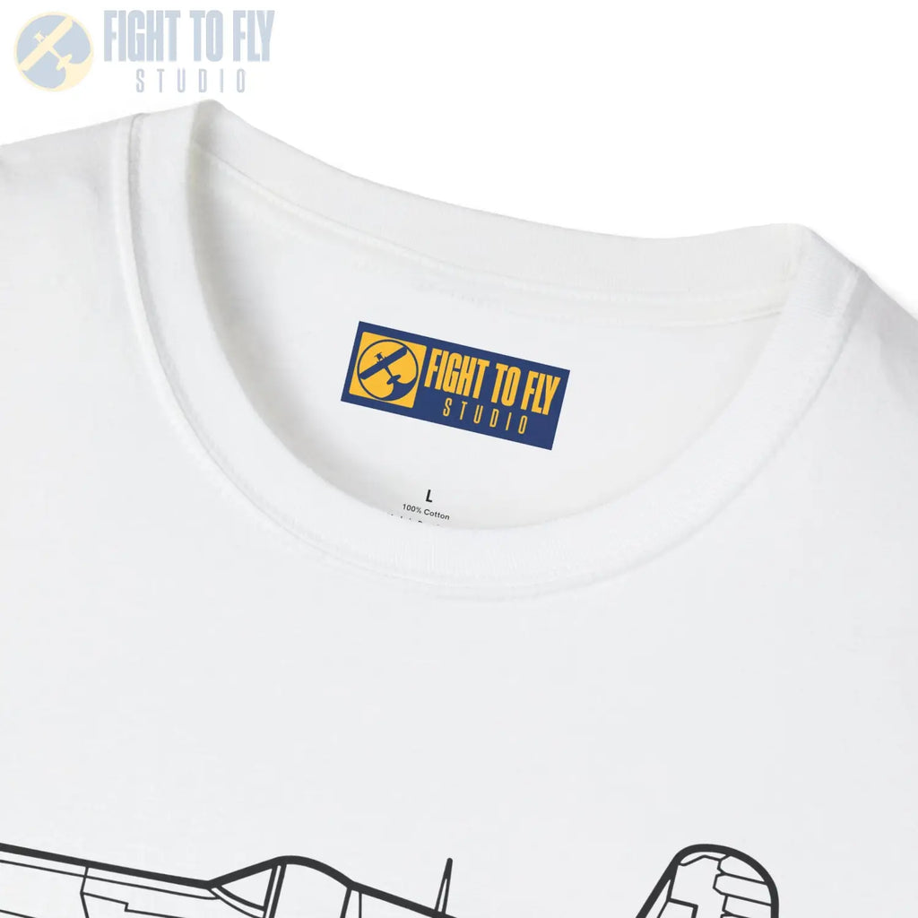 FG-1D Corsair Side View T-Shirt - Pilot gifts - WWII warbird t-shirt