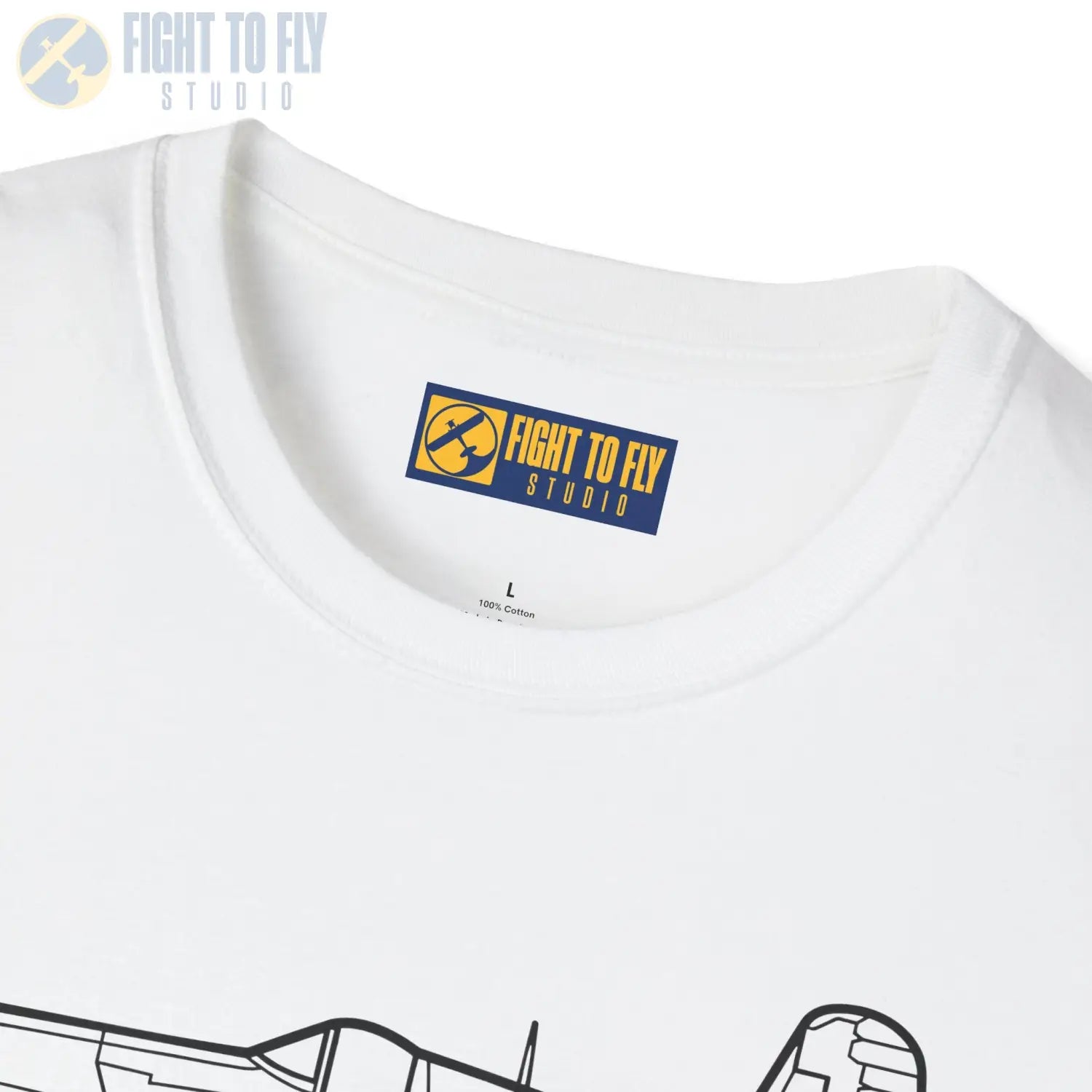 FG-1D Corsair Side View T-Shirt - Pilot gifts - WWII warbird t-shirt