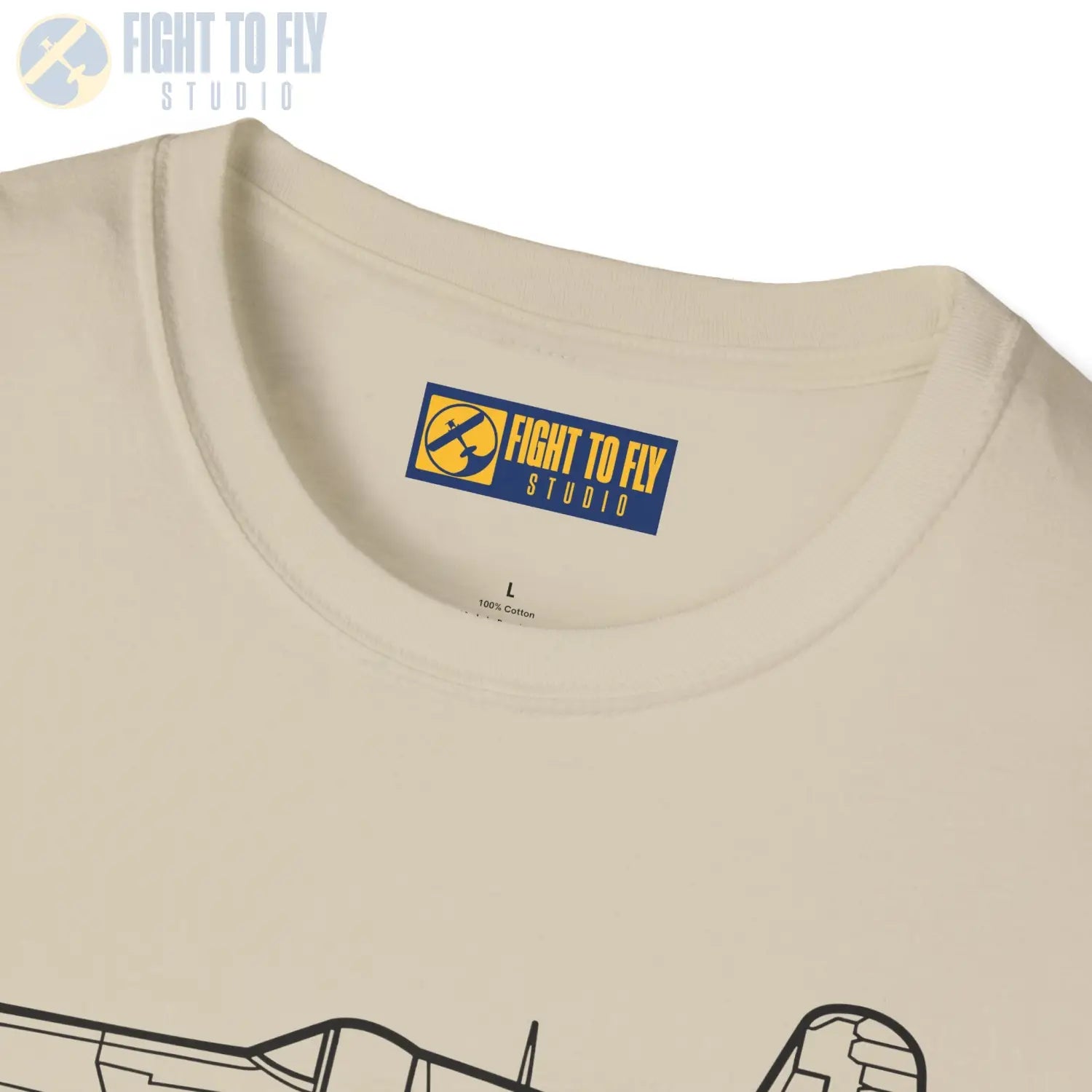 FG-1D Corsair Side View T-Shirt - Pilot gifts - WWII warbird t-shirt