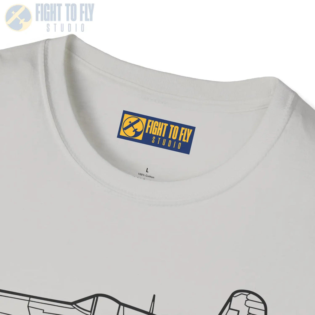 FG-1D Corsair Side View T-Shirt - Pilot gifts - WWII warbird t-shirt