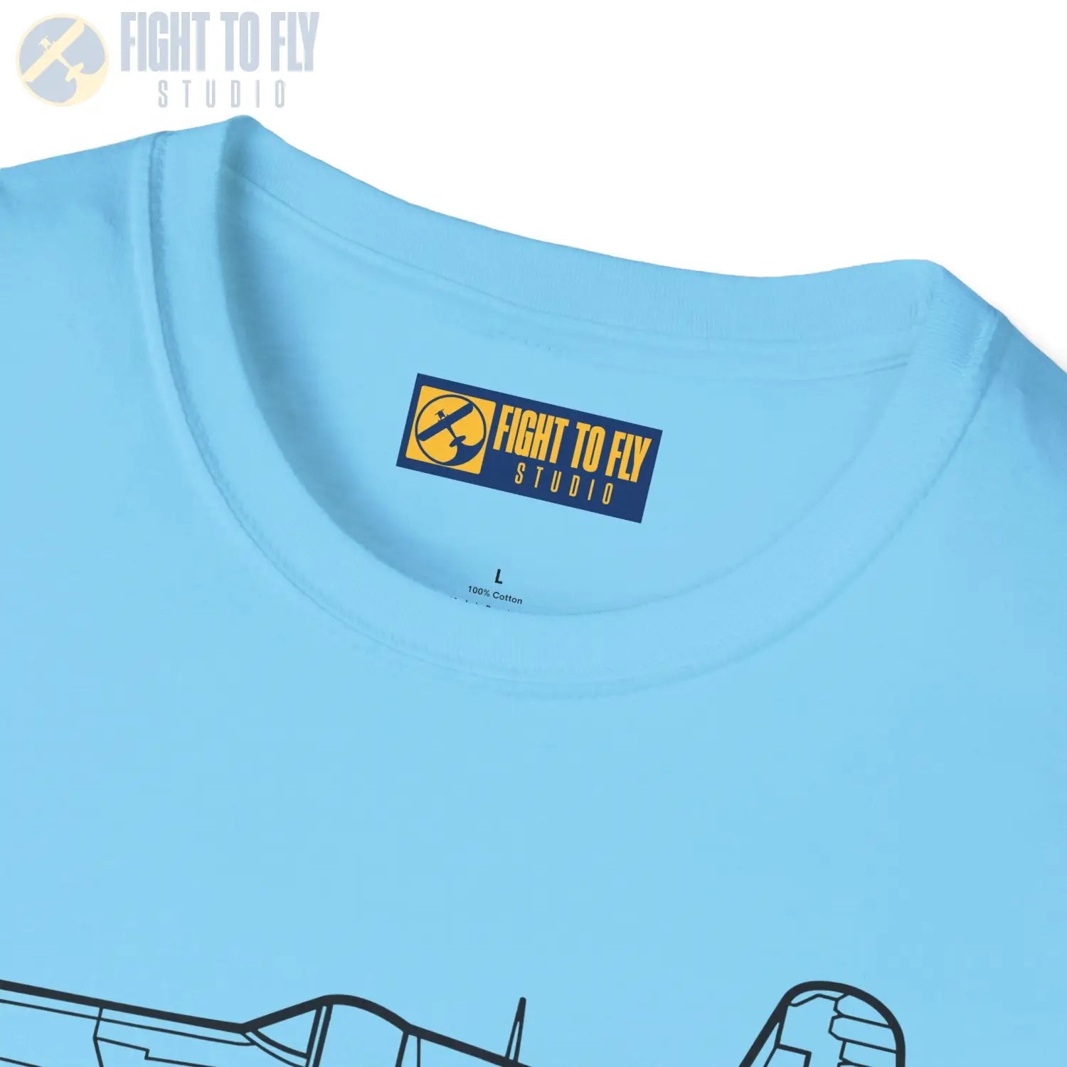 FG-1D Corsair Side View T-Shirt - Pilot gifts - WWII warbird t-shirt
