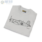 FG-1D Corsair Side View T-Shirt - Pilot gifts - WWII warbird t-shirt