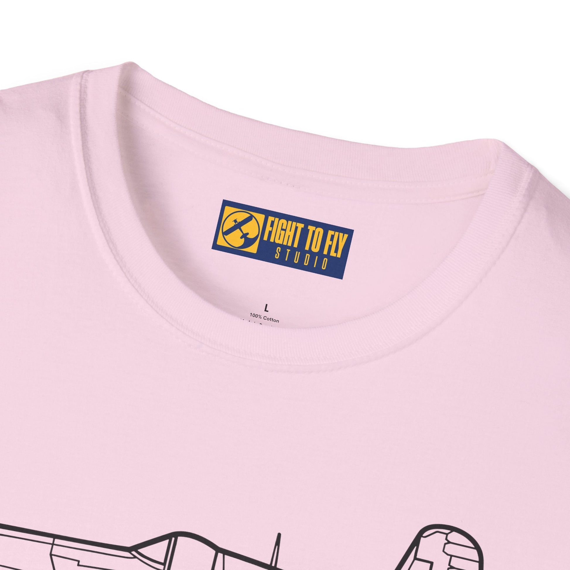 FG-1D Side View T-Shirt – Corsair Gull Wing Warbird Tee - Pilot gifts - WWII warbird t-shirt