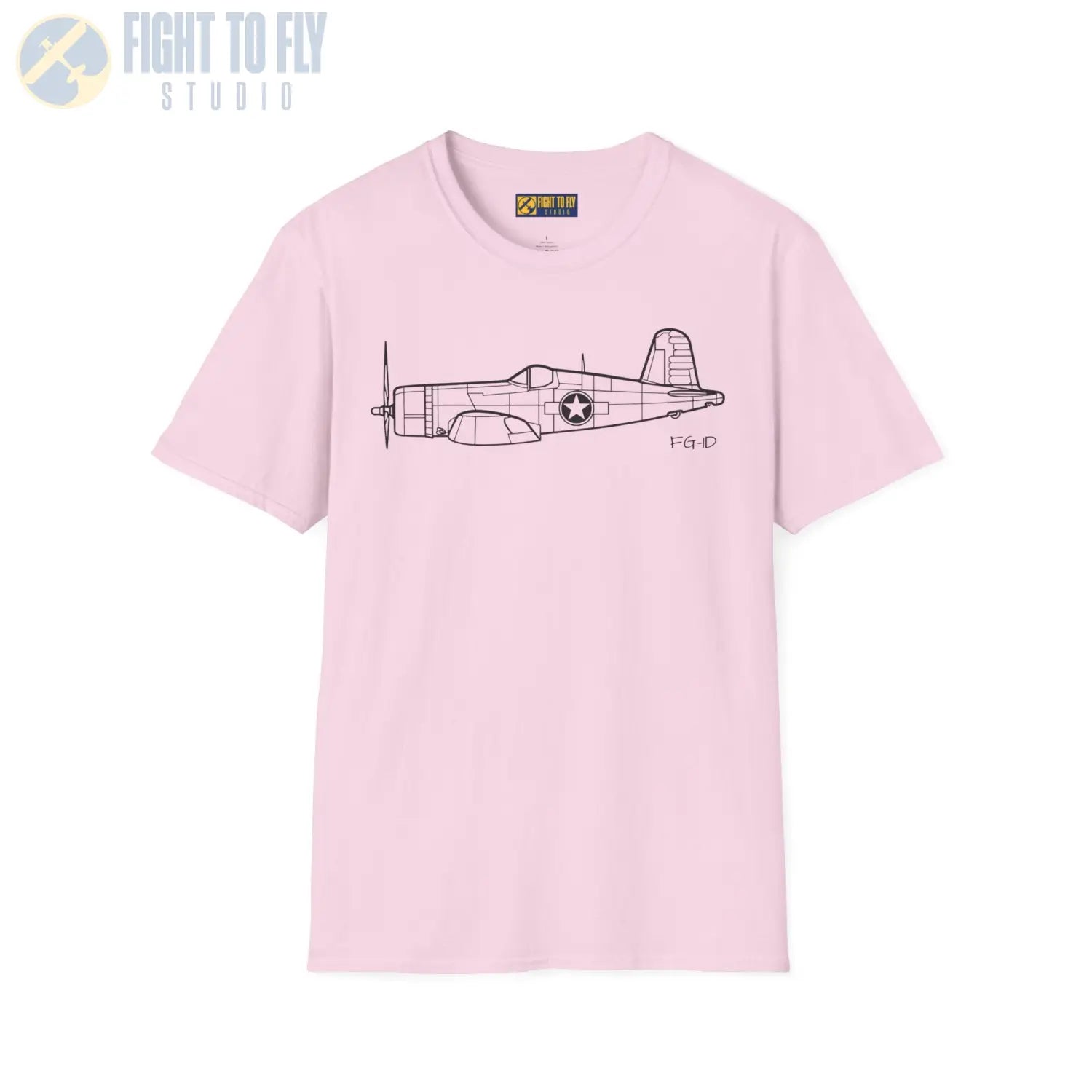 FG-1D Corsair Side View T-Shirt - Pilot gifts - WWII warbird t-shirt