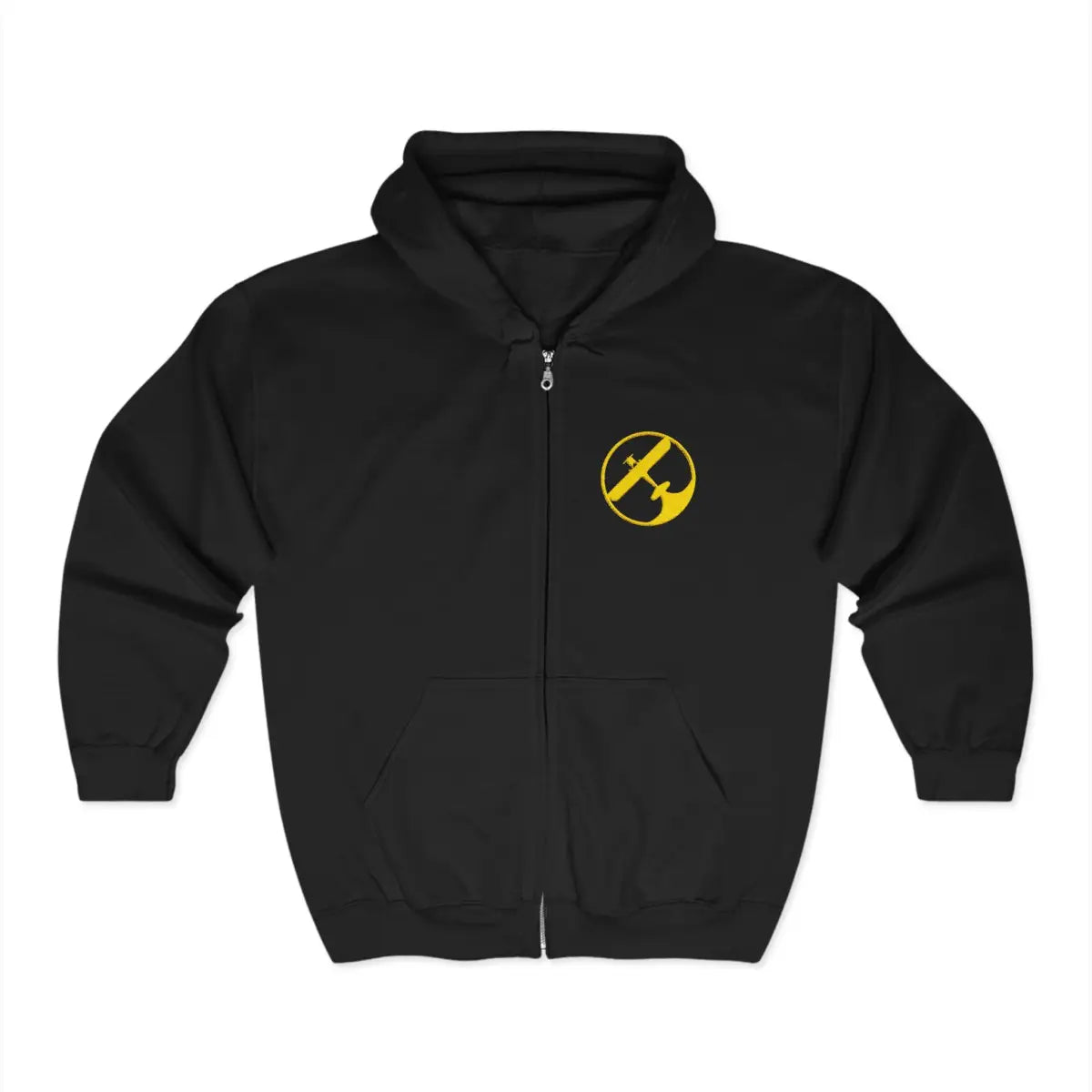 Fight to Fly Logo Full Zip Hoodie - Gifts for pilots - Aviation apparel