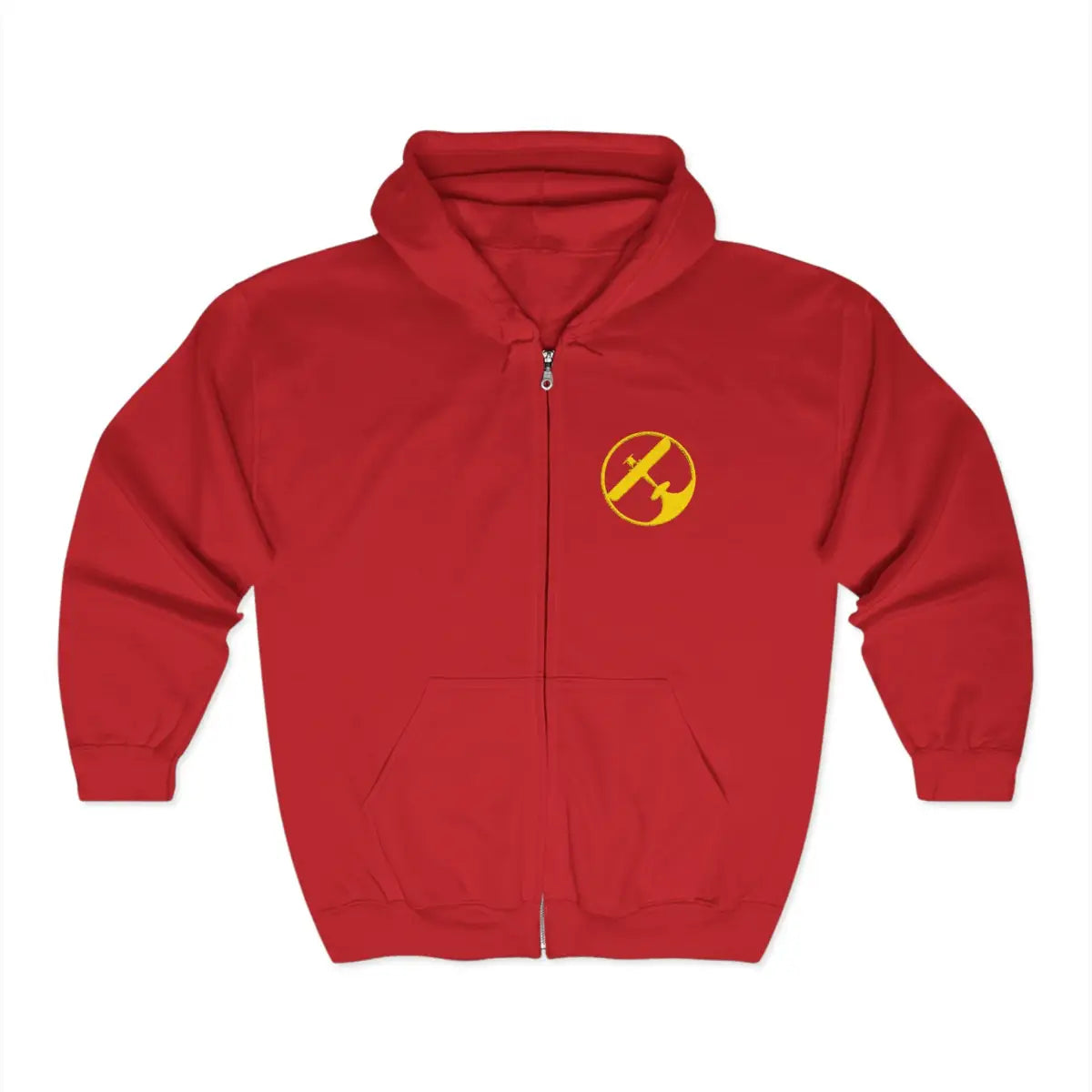 Fight to Fly Logo Full Zip Hoodie - Gifts for pilots - Aviation apparel