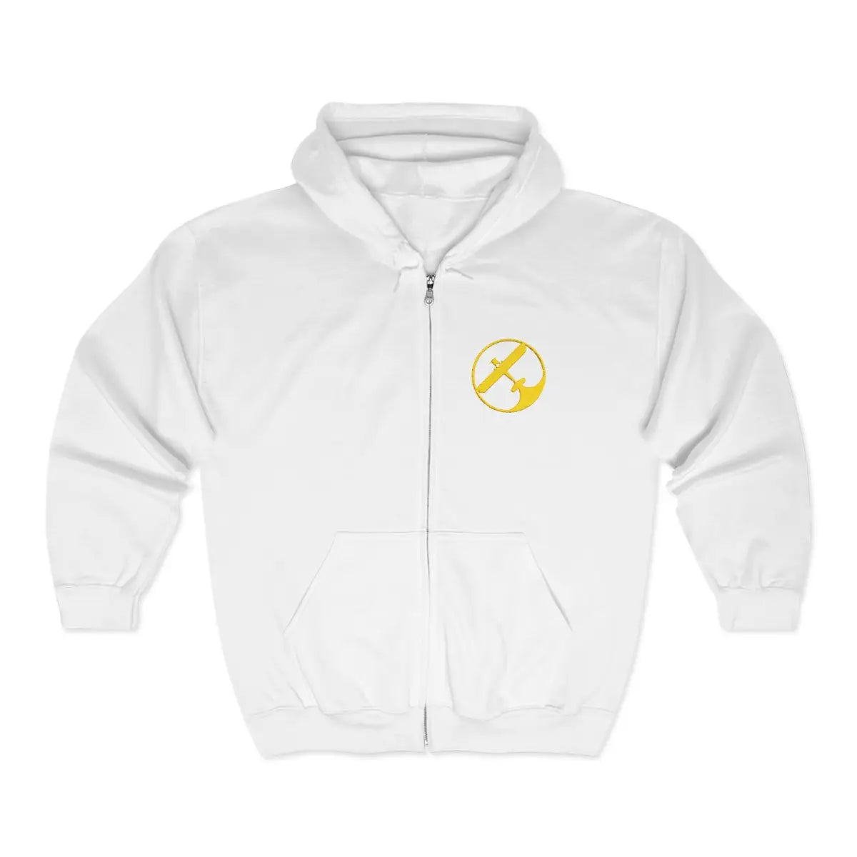 Fight to Fly Logo Full Zip Hoodie - Gifts for pilots - Aviation apparel