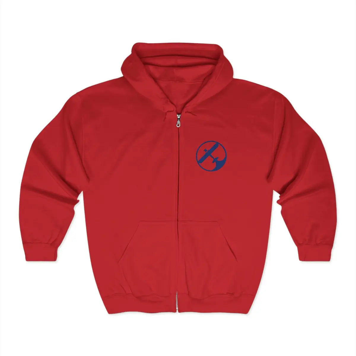 Fight to Fly Logo Zip Hoodie - Gifts for pilots - Aviation apparel