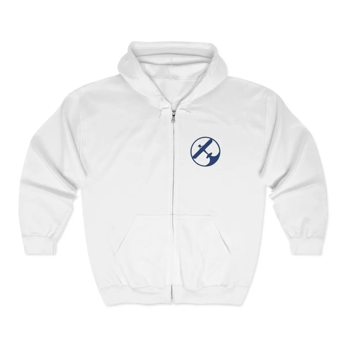 Fight to Fly Logo Zip Hoodie - Gifts for pilots - Aviation apparel