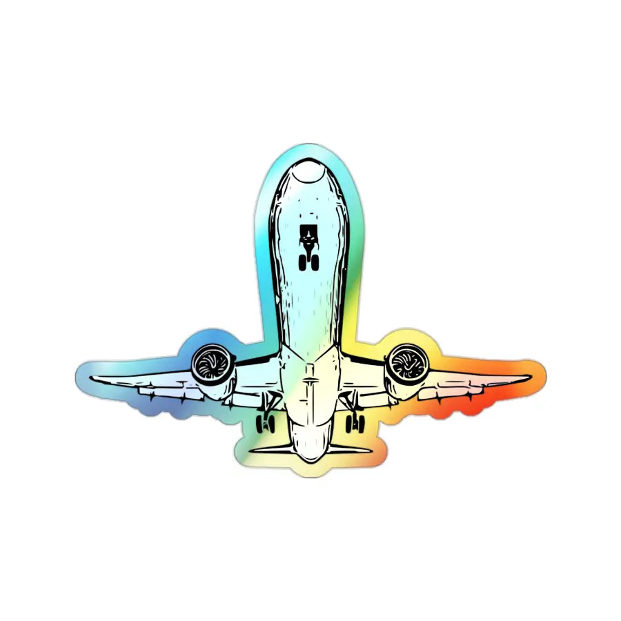 Final Approach Holographic Die-Cut Stickers - Paper products - Pilot gifts - WWII warbird t-shirt