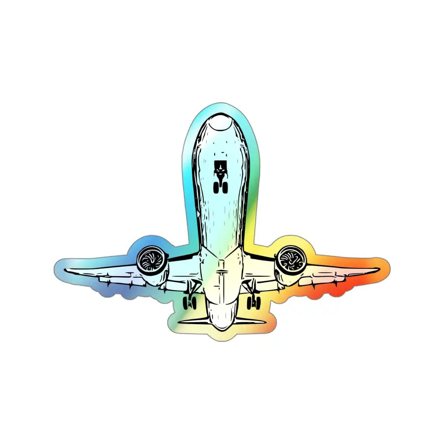 Final Approach Holographic Die-Cut Stickers - Paper products - Pilot gifts - WWII warbird t-shirt