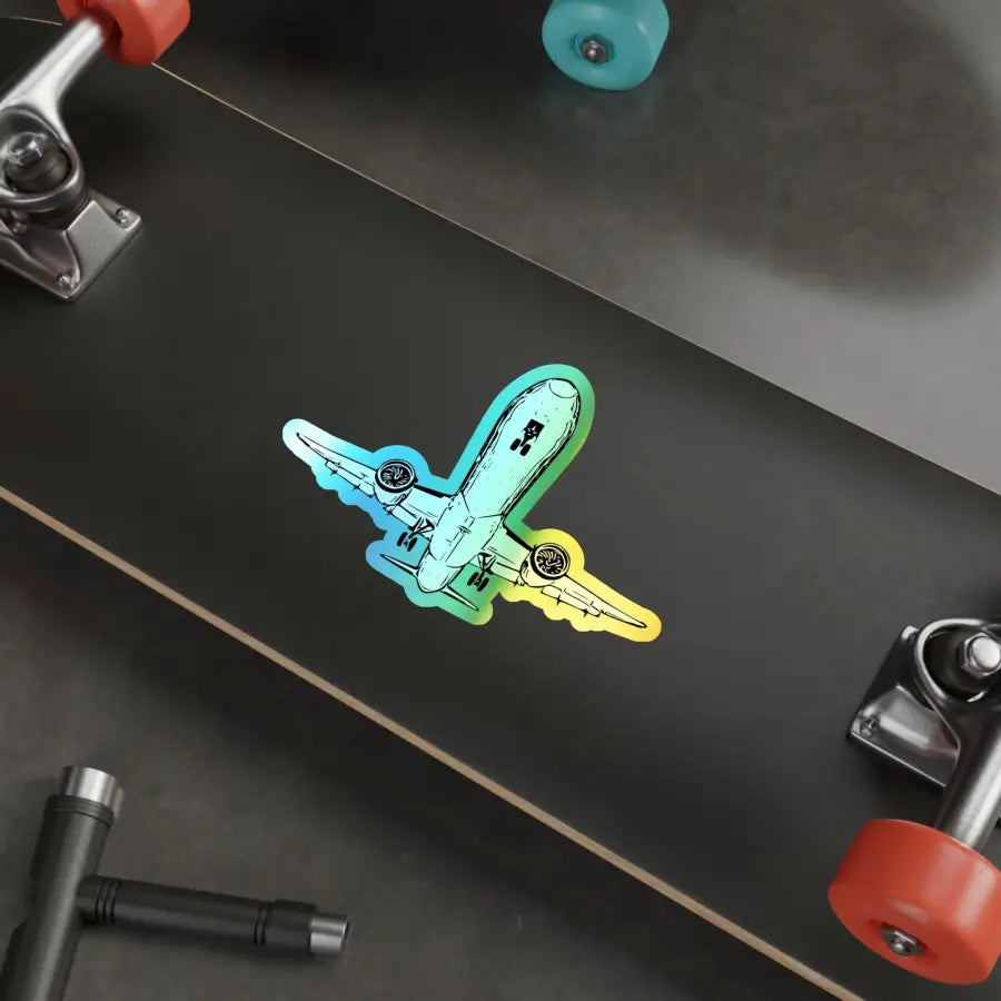 Final Approach Holographic Die-Cut Stickers - Paper products - Pilot gifts - WWII warbird t-shirt