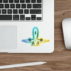 Final Approach Holographic Die-Cut Stickers - Paper products - Pilot gifts - WWII warbird t-shirt