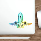Final Approach Holographic Die-Cut Stickers - Paper products - Pilot gifts - WWII warbird t-shirt