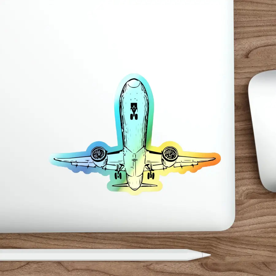 Final Approach Holographic Die-Cut Stickers - Paper products - Pilot gifts - WWII warbird t-shirt