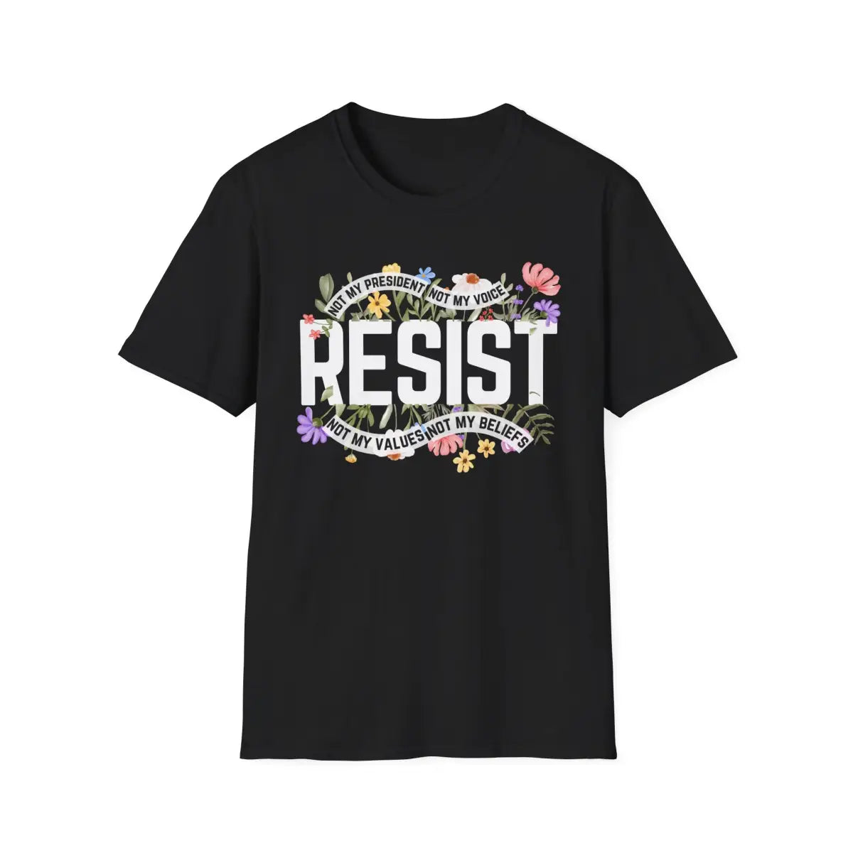 Floral Resist - Not My President - T-Shirt - Pilot gifts - WWII warbird t-shirt