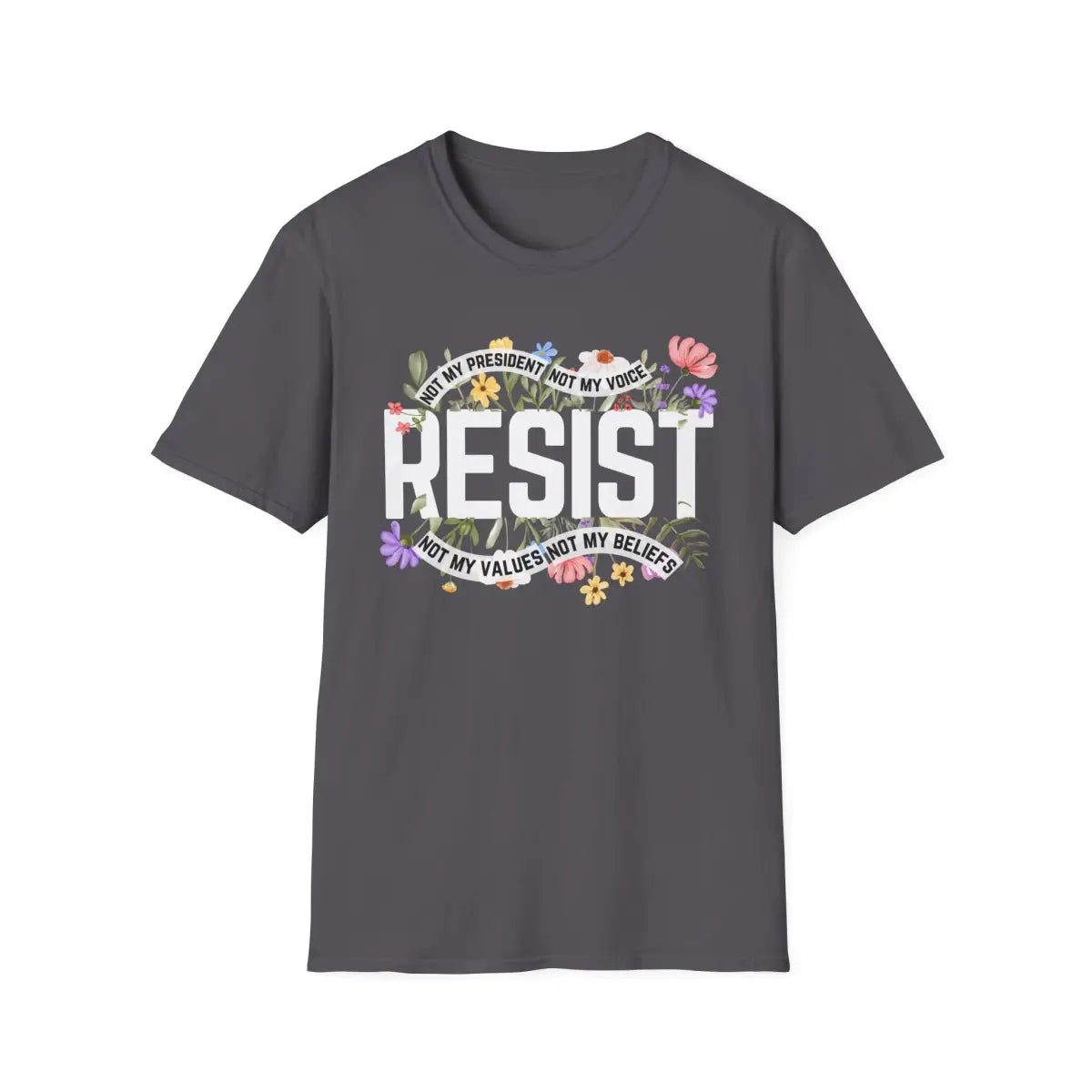 Floral Resist - Not My President - T-Shirt - Pilot gifts - WWII warbird t-shirt