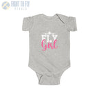 Fly Girl – Baby Aviation Shirt with Airliner Silhouette - Kids clothes - Pilot gifts - WWII warbird t-shirt