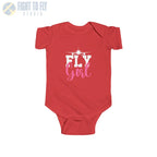 Fly Girl – Baby Aviation Shirt with Airliner Silhouette - Kids clothes - Pilot gifts - WWII warbird t-shirt