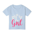 Fly Girl Toddler T-Shirt | Cute Kids Aviation Tee | Perfect Gift for Young Aviators | Birthday Everyday Wear Travel
