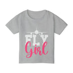 Fly Girl Toddler T-Shirt | Cute Kids Aviation Tee | Perfect Gift for Young Aviators | Birthday Everyday Wear Travel