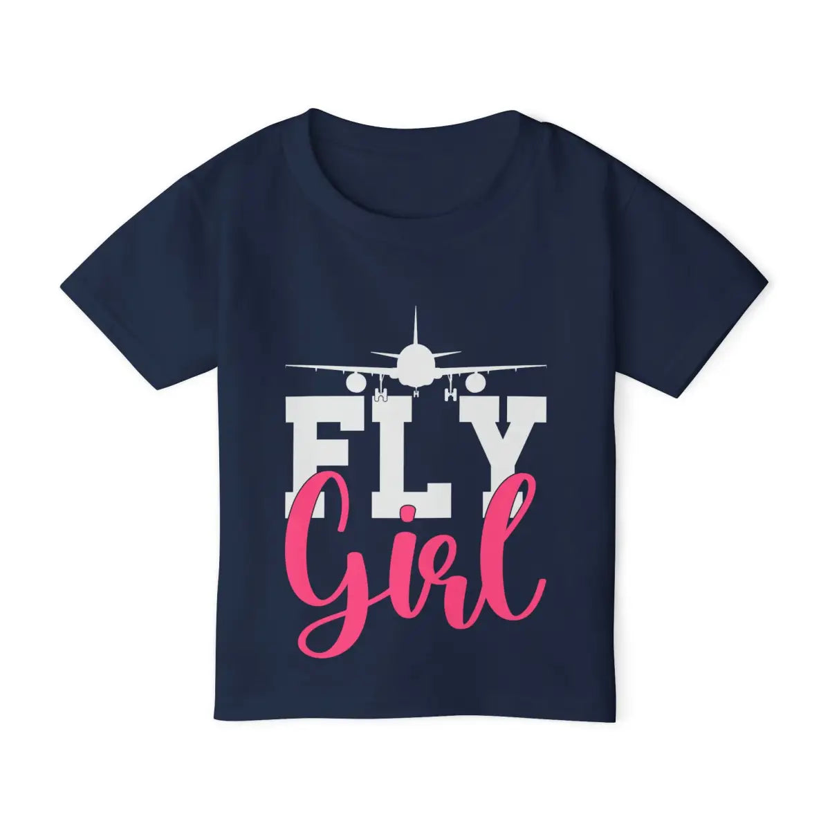 Fly Girl Toddler T-Shirt | Cute Kids Aviation Tee | Perfect Gift for Young Aviators | Birthday Everyday Wear Travel