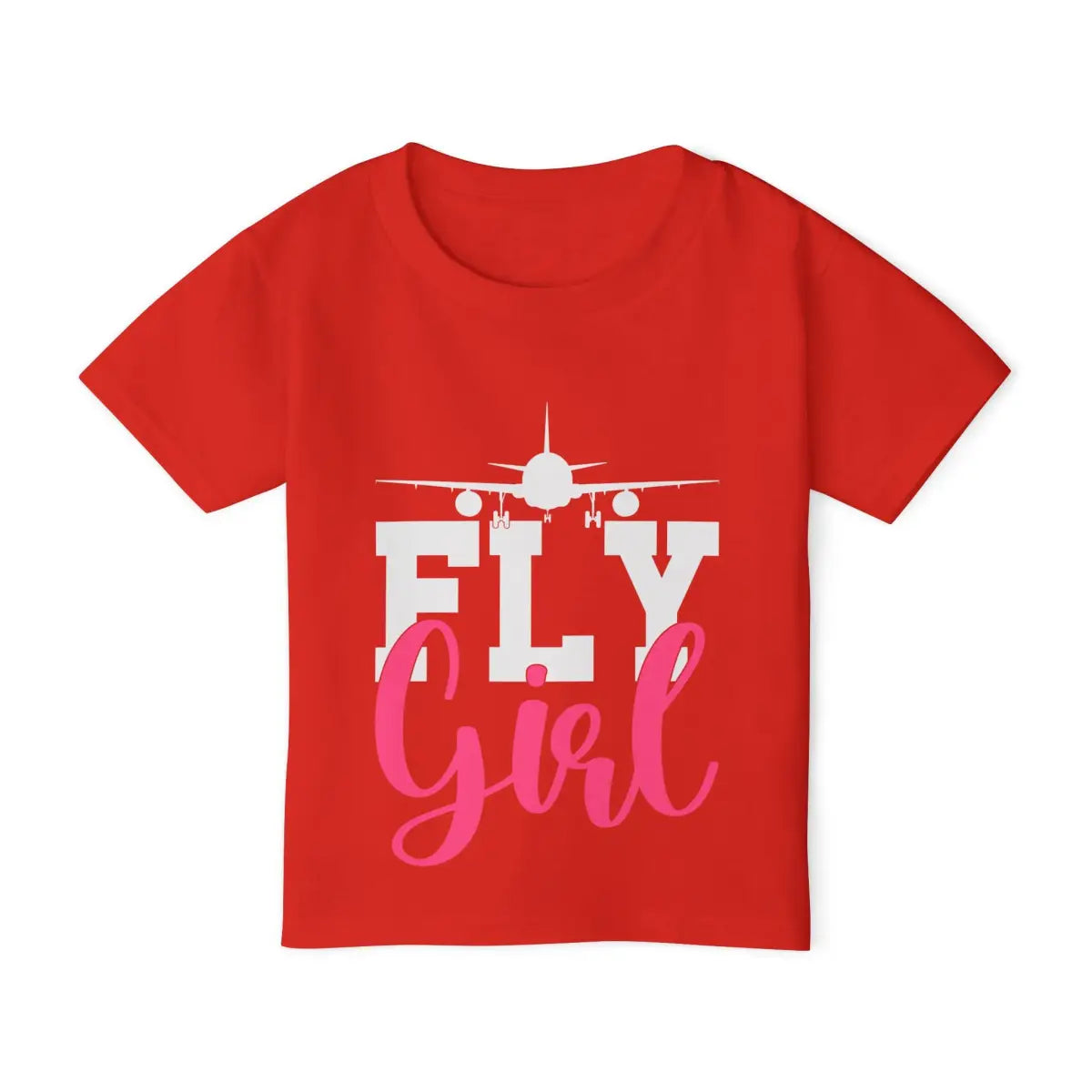 Fly Girl Toddler T-Shirt | Cute Kids Aviation Tee | Perfect Gift for Young Aviators | Birthday Everyday Wear Travel