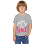Fly Girl Toddler T-Shirt | Cute Kids Aviation Tee | Perfect Gift for Young Aviators | Birthday Everyday Wear Travel
