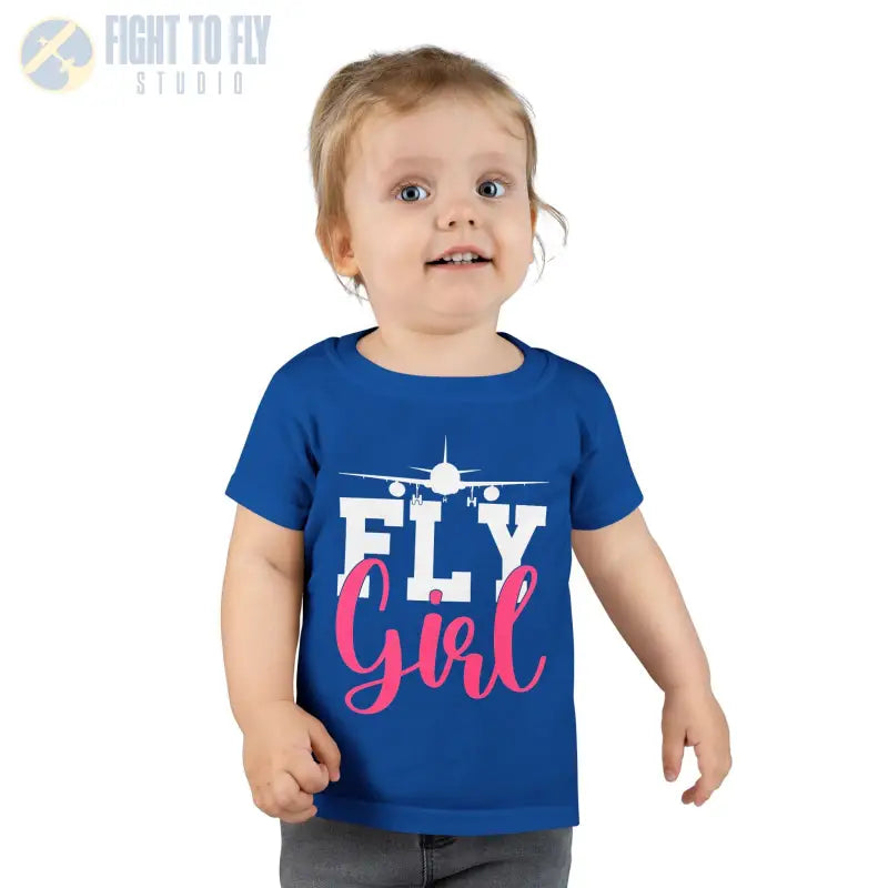 Fly Girl Toddler T-Shirt Cute Tee Aviation Themed Kids Shirt - clothes - Gifts for pilots - apparel