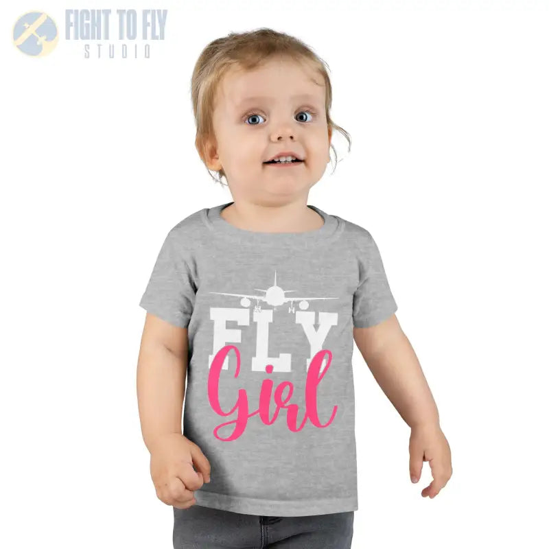 Fly Girl Toddler T-Shirt Cute Tee Aviation Themed Kids Shirt - clothes - Gifts for pilots - apparel