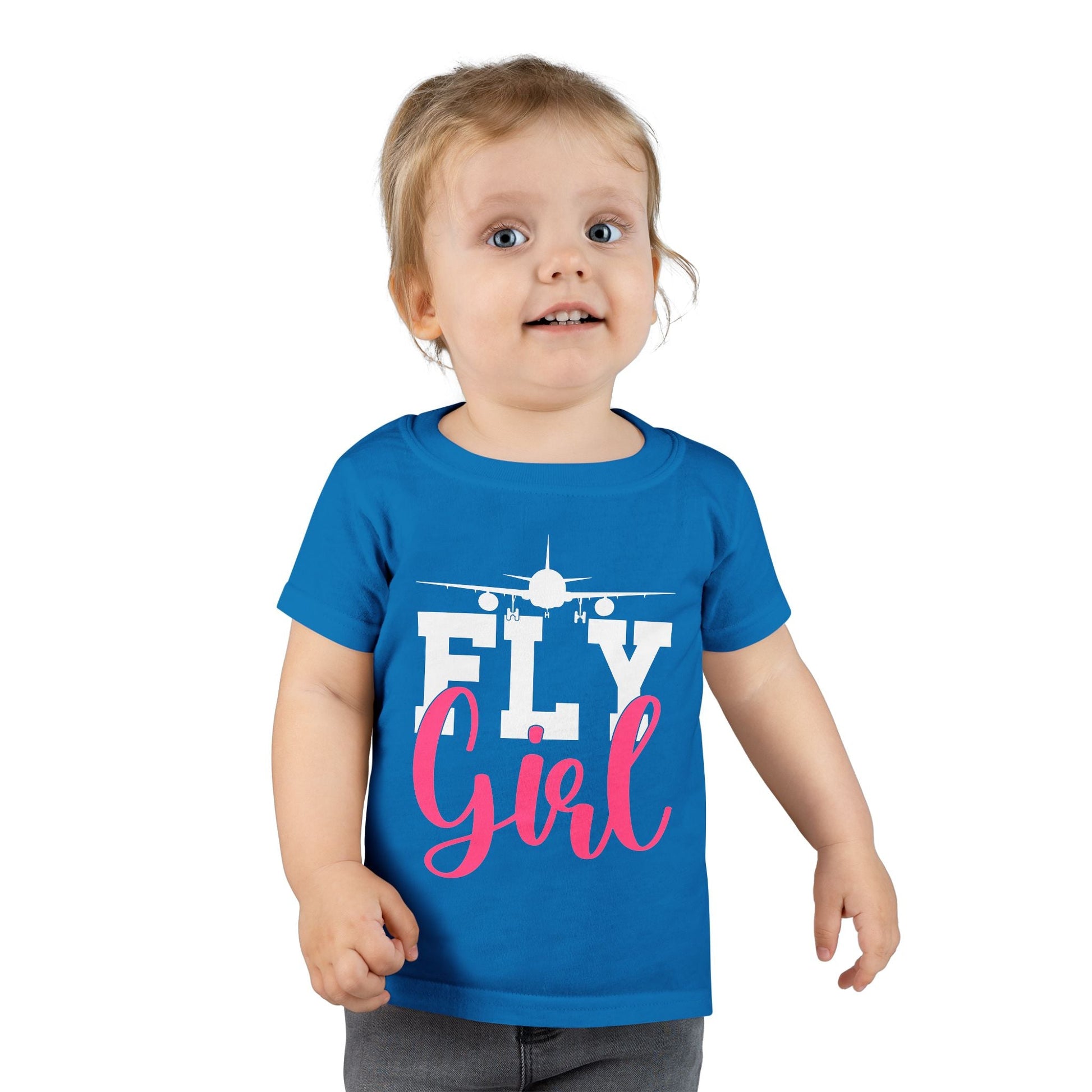 Fly Girl Toddler T-Shirt Cute Tee Aviation Themed Kids Shirt - clothes