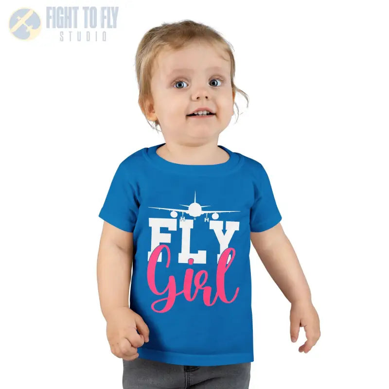 Fly Girl Toddler T-Shirt Cute Tee Aviation Themed Kids Shirt - clothes - Pilot gifts - WWII warbird t-shirt