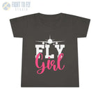 Fly Girl Toddler T-Shirt Cute Tee Aviation Themed Kids Shirt - clothes - Pilot gifts - WWII warbird t-shirt