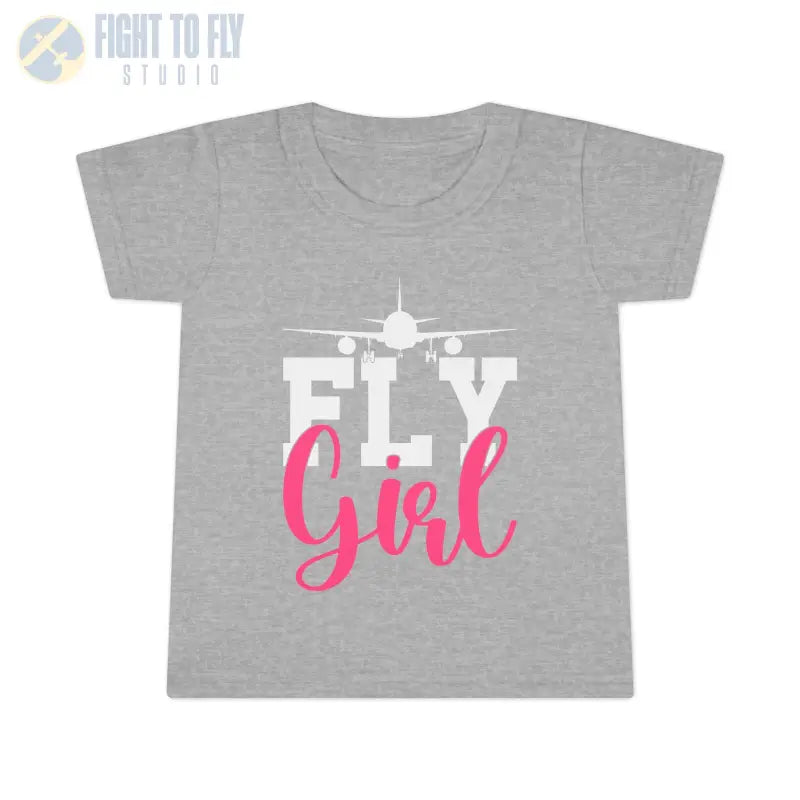 Fly Girl Toddler T-Shirt Cute Tee Aviation Themed Kids Shirt - clothes - Gifts for pilots - apparel