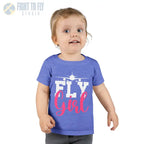 Fly Girl Toddler T-Shirt Cute Tee Aviation Themed Kids Shirt - clothes - Pilot gifts - WWII warbird t-shirt