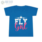 Fly Girl Toddler T-Shirt Cute Tee Aviation Themed Kids Shirt - clothes - Pilot gifts - WWII warbird t-shirt